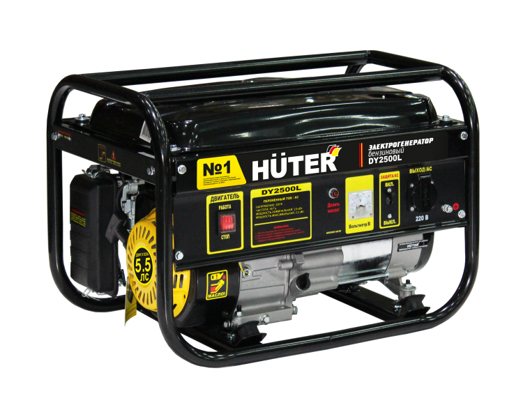 Генератор HUTER DY2500L 2,0/2,2кВт, 15л, 35кг
