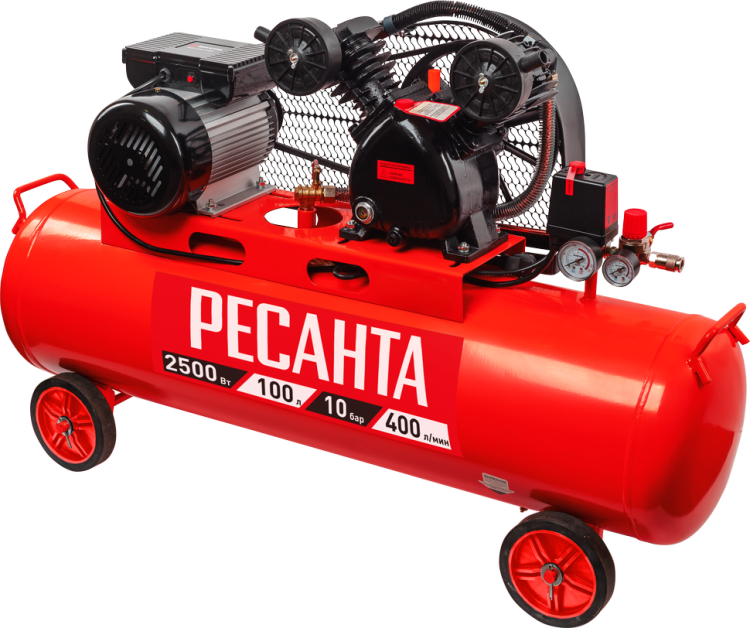 Компрессор Ресанта КП-100/400Р (2500Вт,400л/мин)