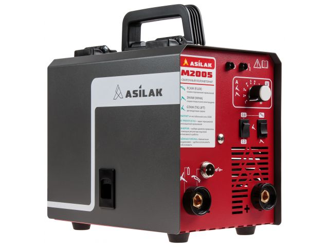 Свар полуавтомат ASILAK M2005 20-180 А; 150-240В; FLUX/MMA/TIG LIFT; без подкл. газа