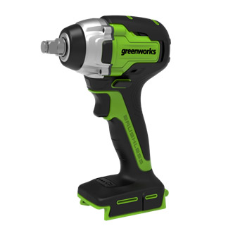 Аккум. гайковерт GREENWORKS GD24IW400 24В 400Нм беcщеточный без АКК и ЗУ