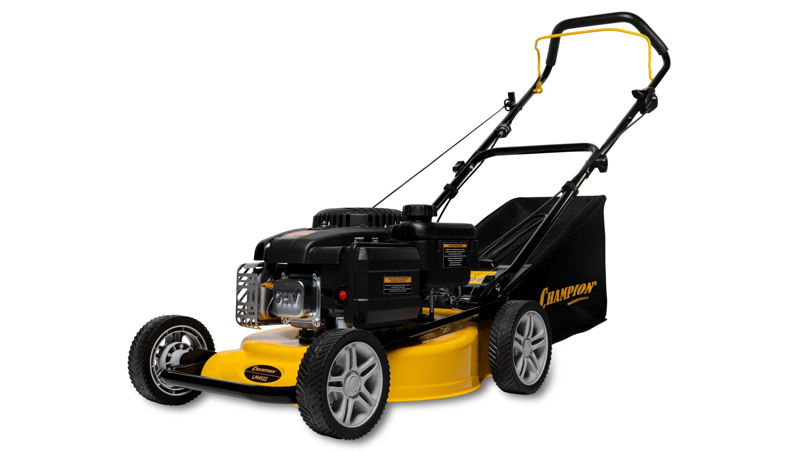 Газонокосилка Champion LM 4122 2,2кВт/ 3,0л.с. 41см 40л 23кг БЕЗ ПРИВОДА