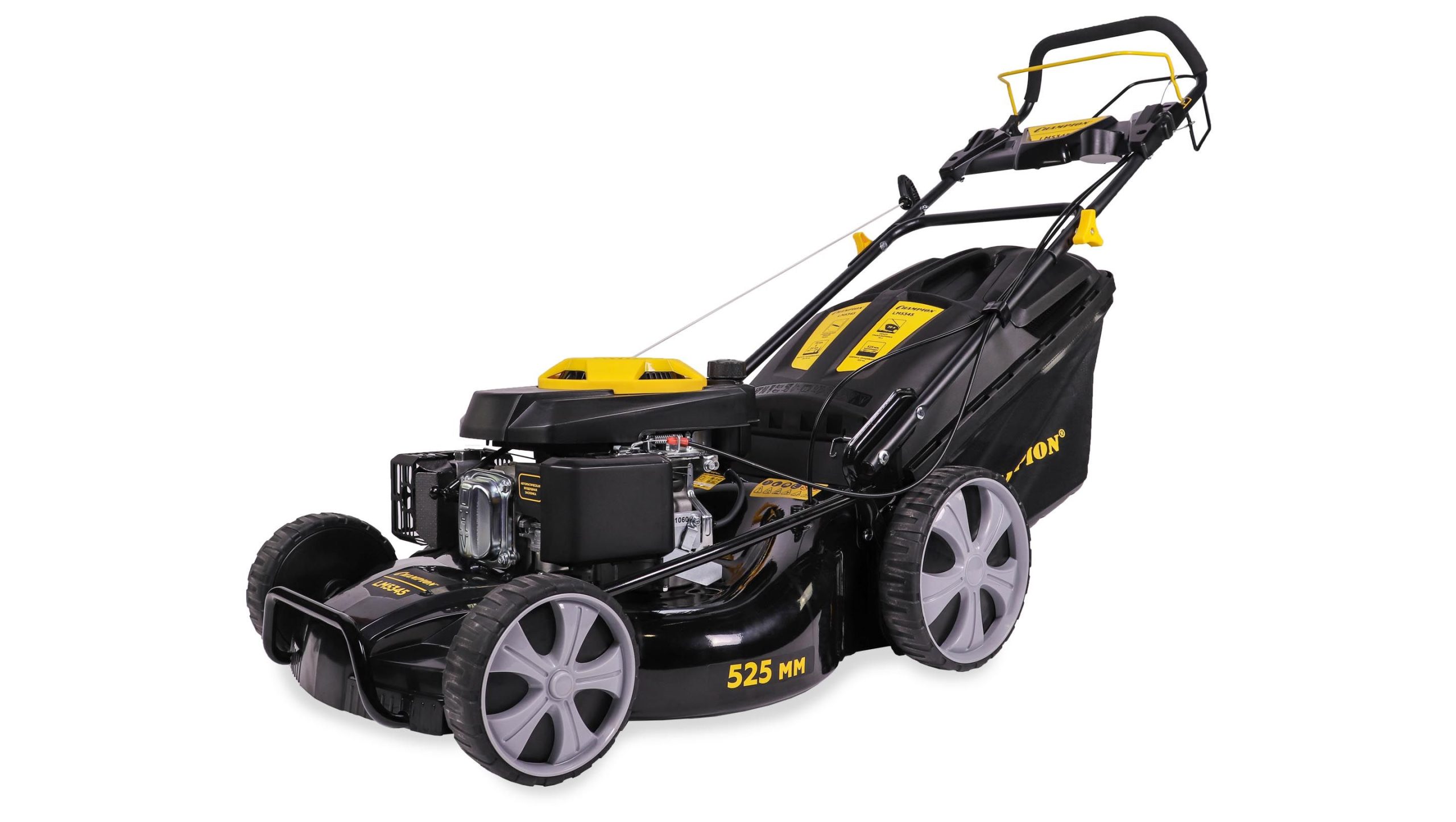 Газонокосилка Champion LM 5345 4,4кВт/ 6,0л.с. 53см 70л 39,6кг САМОХОДНАЯ