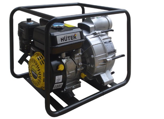 Мотопомпа HUTER MPD-80, 7л.с., 1300л/мин, грязевая, 4-х такт., бак 3,6л