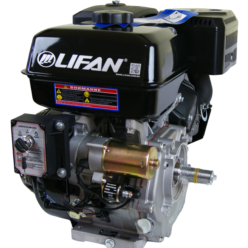 Двигатель LIFAN NP460E 18 А (18,5 л.с,электростартер,вал 25мм.катушка 18А)