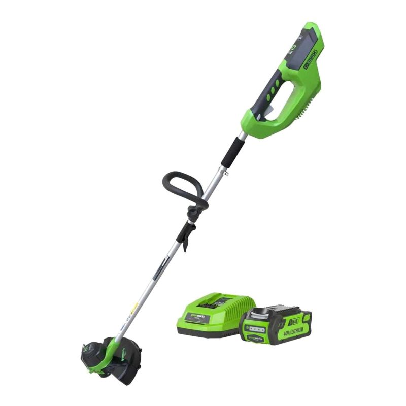 Аккум. триммер GREENWORKS G40LTK4 (40В,1 АКБ 4Ah и ЗУ, леска)арт2101507UB