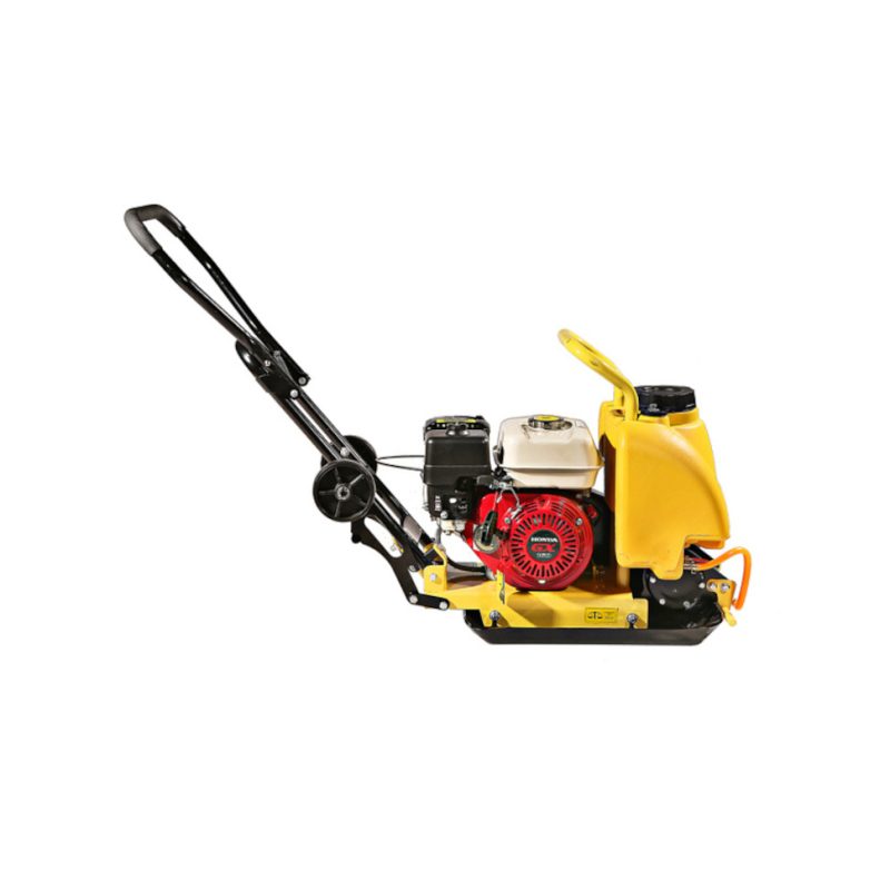 Виброплита бензиновая HANSKONNER HPC 60W 60кг HONDA GX160 4,8 л.с. 50*37см коврик, колеса